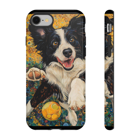 Border Collie Phone Case, Tough Cases, Pet Gifts, Customized Dog Accessories, Dog Mom Gift, Colorful Animal Artwork