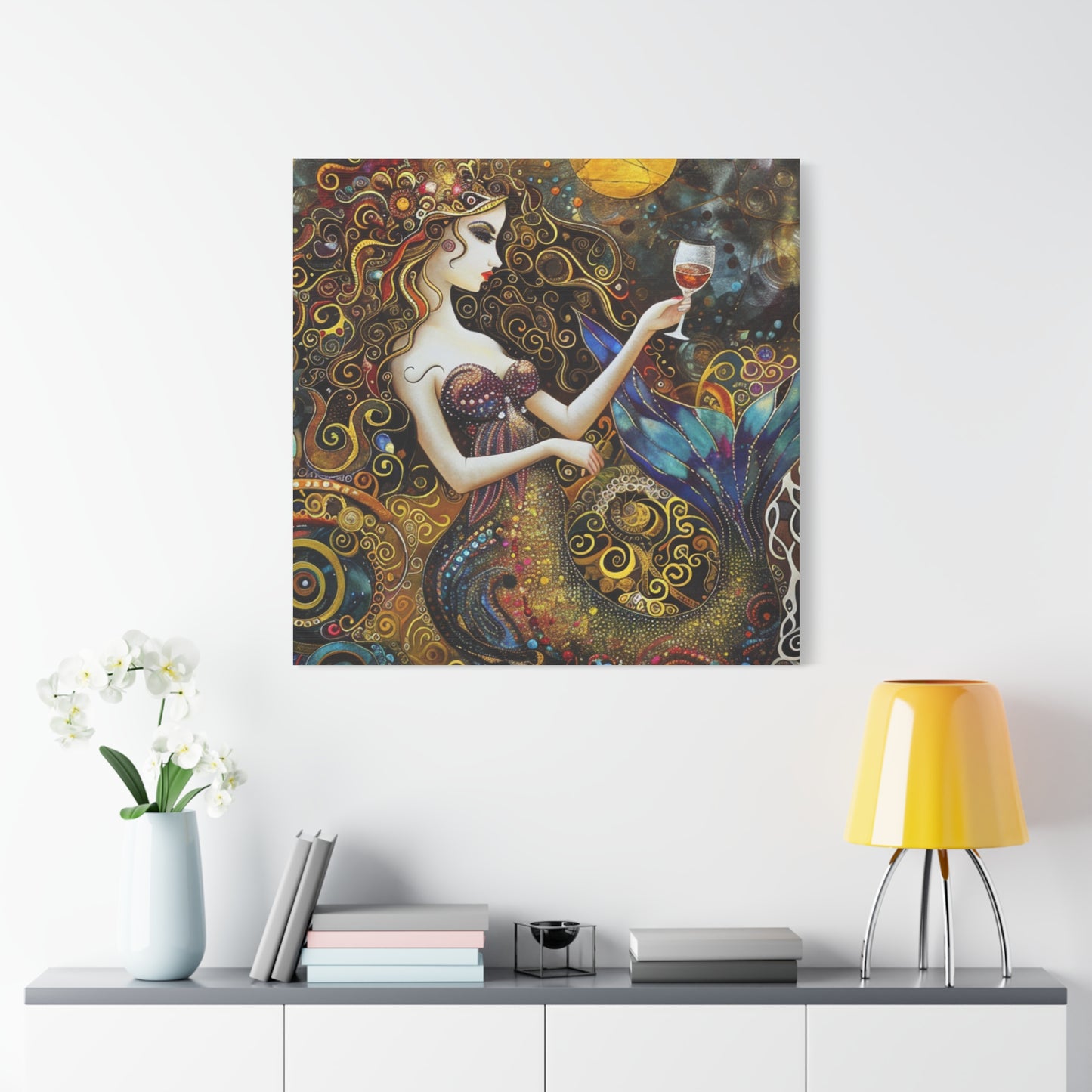 Whimsical Mermaid Art Canvas