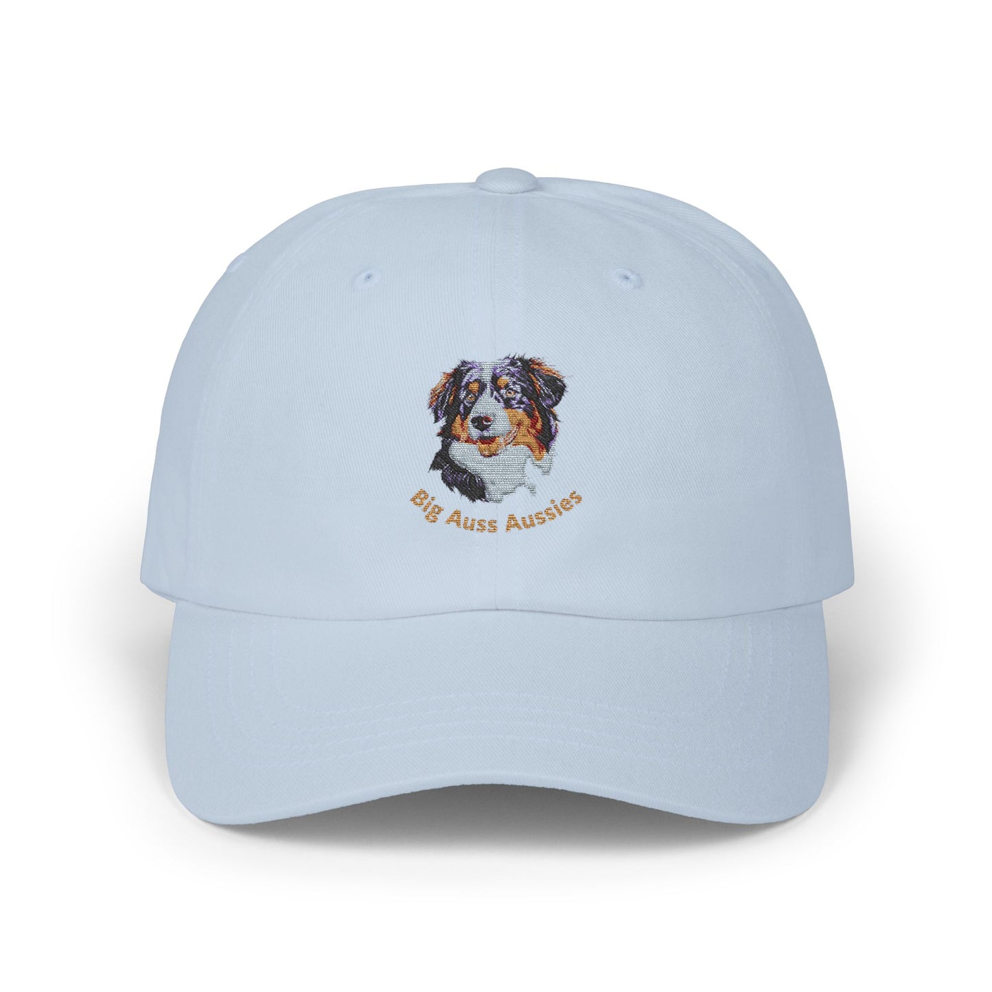 Big Auss Aussies Embroidered Custom Dog Dad Cap with Australian Shepherd Design