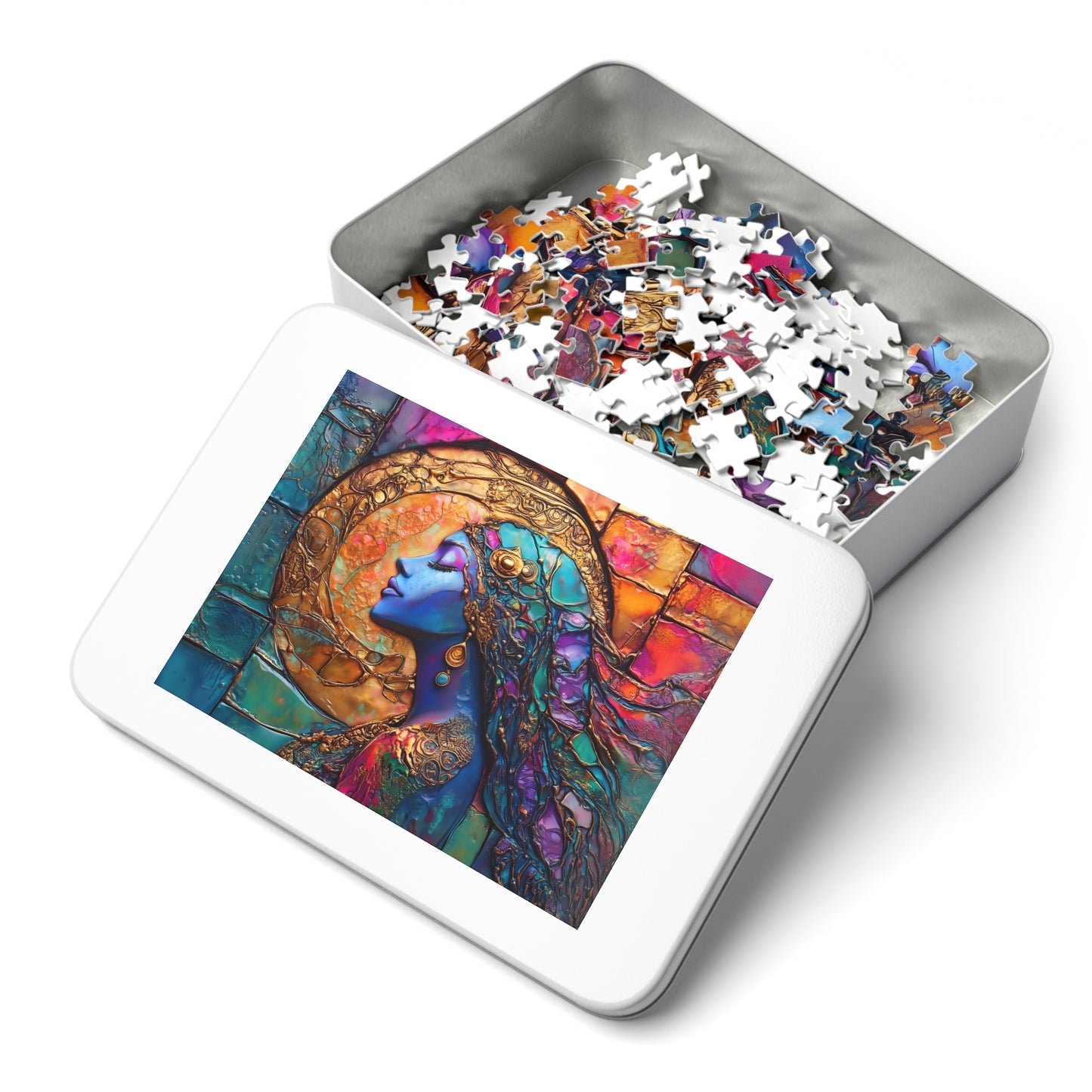 Bohemian Moon Goddess Jigsaw Puzzle