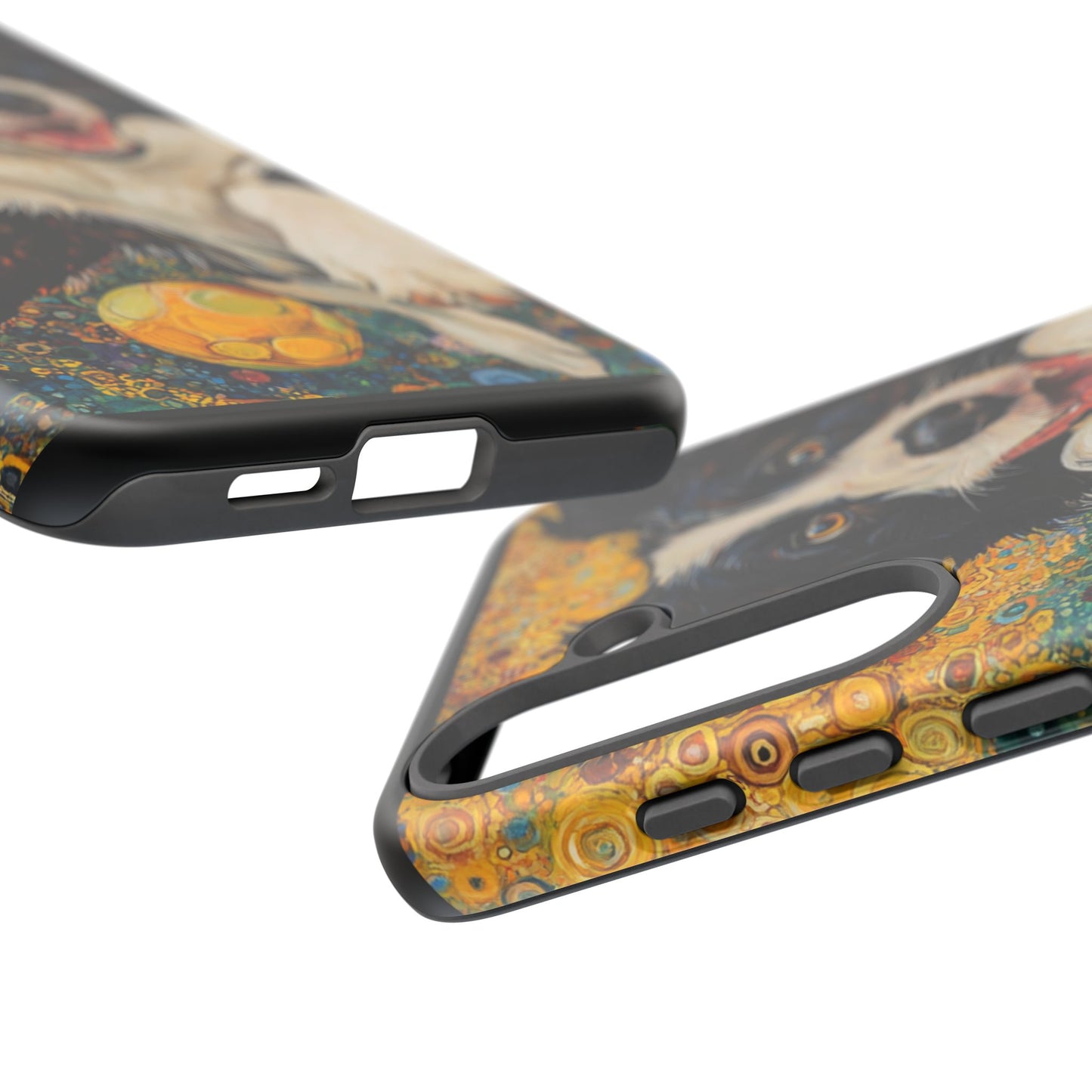 Border Collie Phone Case, Tough Cases, Pet Gifts, Customized Dog Accessories, Dog Mom Gift, Colorful Animal Artwork