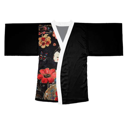 Geisha Cat Kimono Robe
