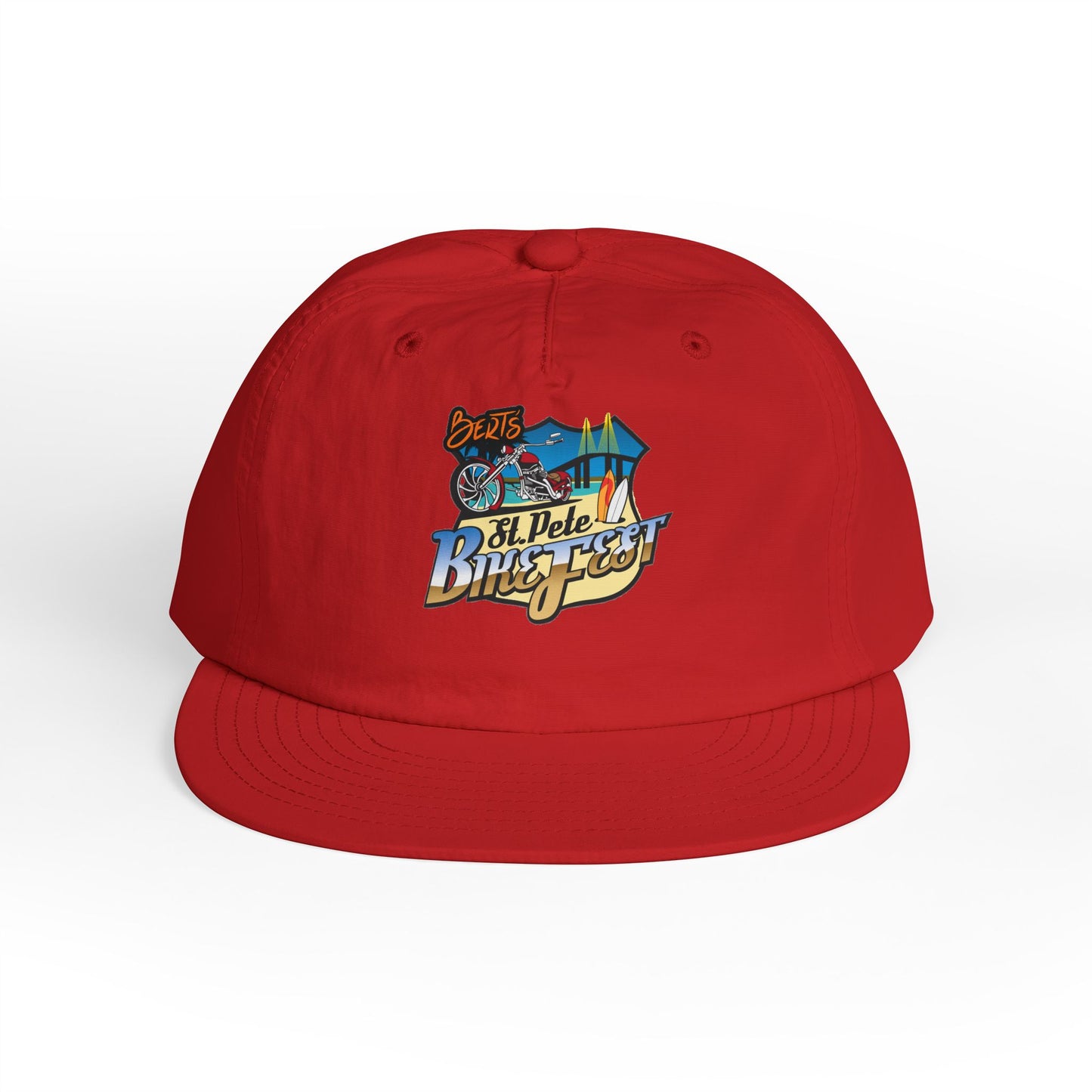 St Pete Fl Bike Fest Surf Cap for Beach Lovers | Adjustable Sun Hat | Summer Vacation Essential, Surfing Gift, Beach Party Gear, Relaxed Style, Outdoor Adventure