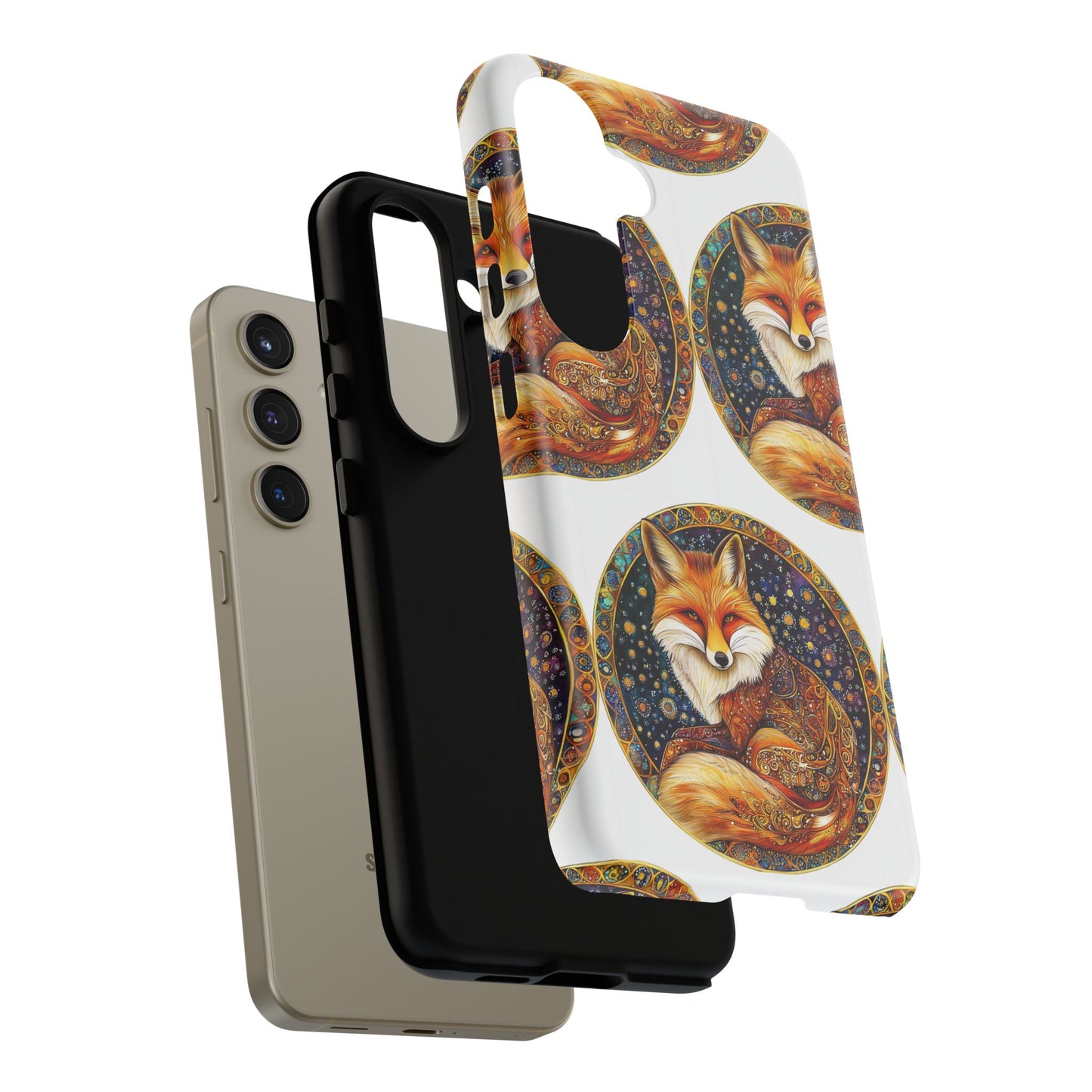Artistic Fox Phone Case, Tough Phone Cover, Unique Gift for Animal Lovers, Stylish Tech Accessory, Nature-Inspired Decor