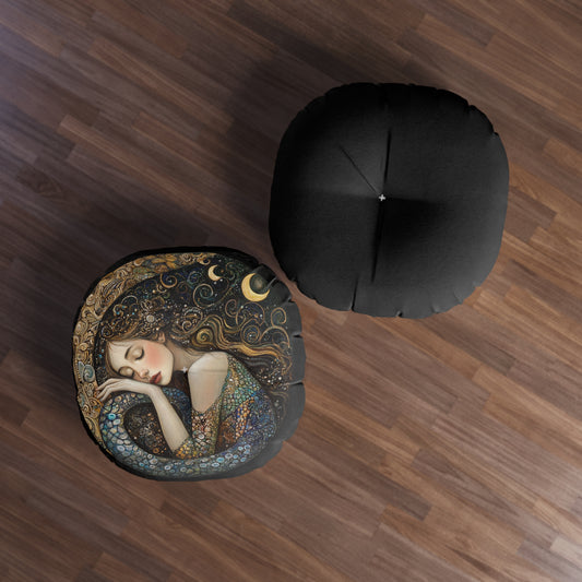 Dreamy Tufted Floor Pillow - Cozy Round Cushion for Boho Decor, Meditation, Relaxation, and Gifts