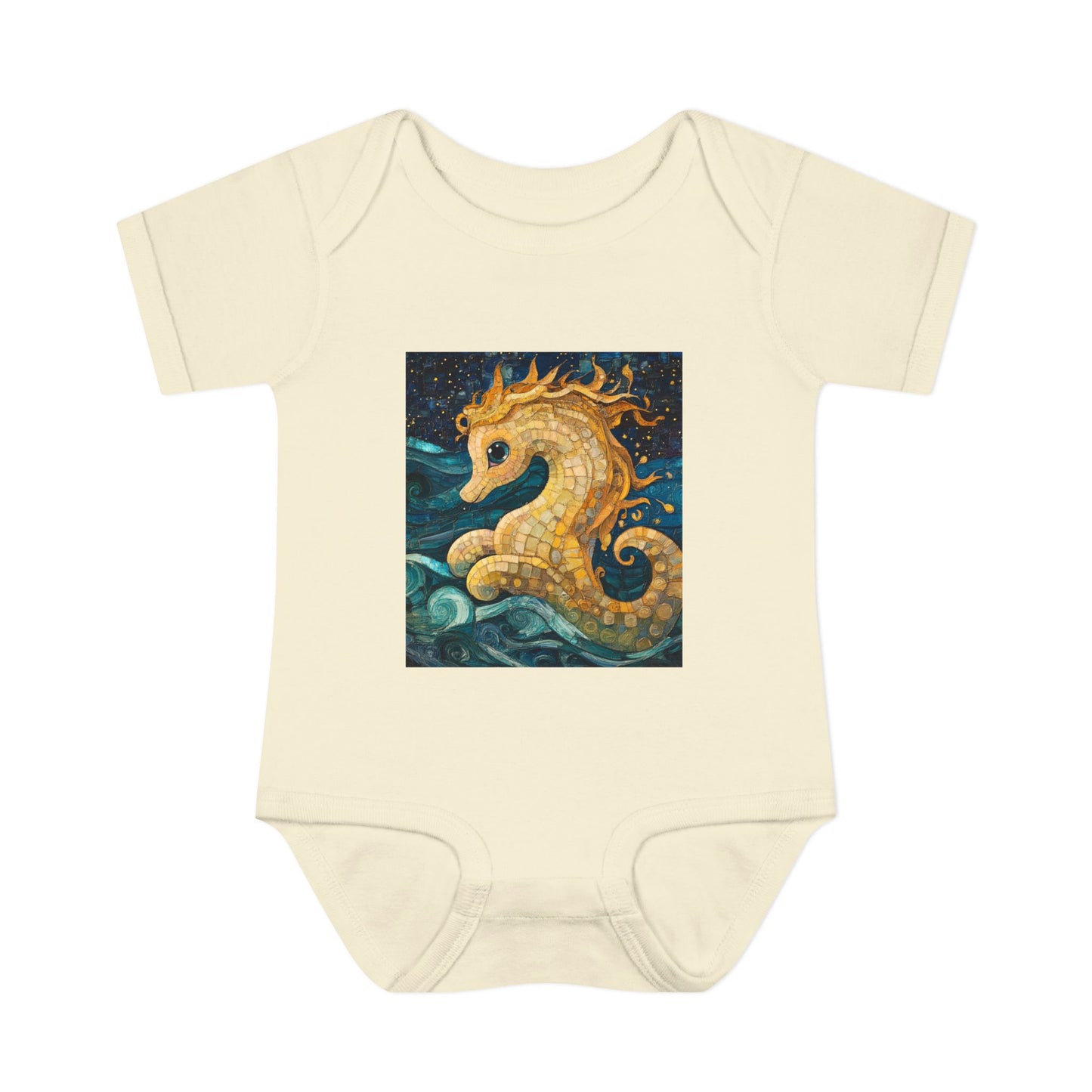 Baby Seahorse Baby Bodysuit, Cute Infant Clothing, Ocean Theme Baby Gift, Nursery Decor, Baby Shower Gift, Sea Creature Outfit