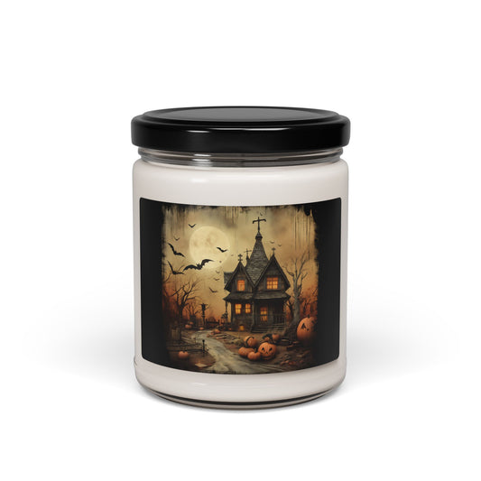 Creepy Halloween Scented Soy Candle, Fall Decor, Halloween Gift, Spooky Home Fragrance, Aromatherapy Candle