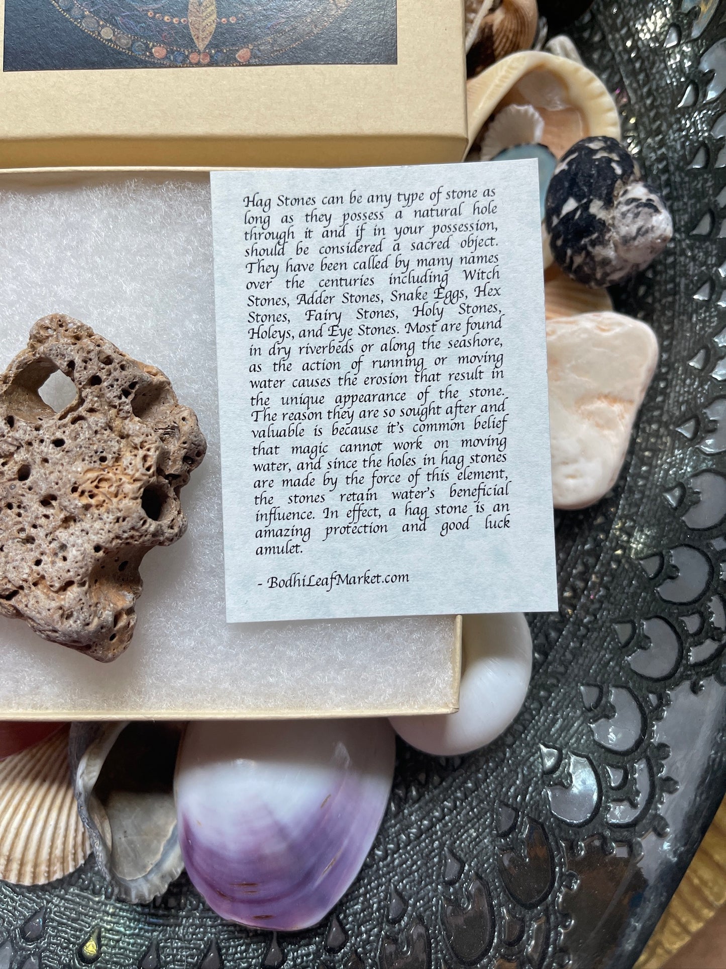 Mystical Dragonfly Gift Box with Local Hagstone