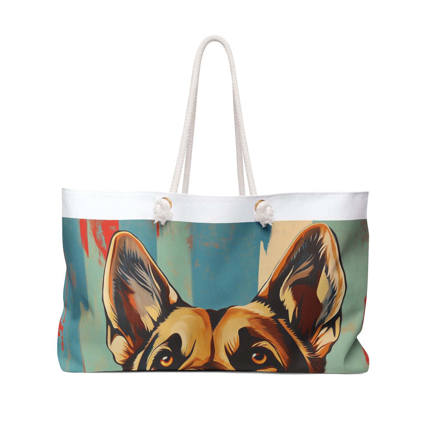 German Shepherd Weekender Bag – Pop Art Dog Travel Tote for Pet Lovers