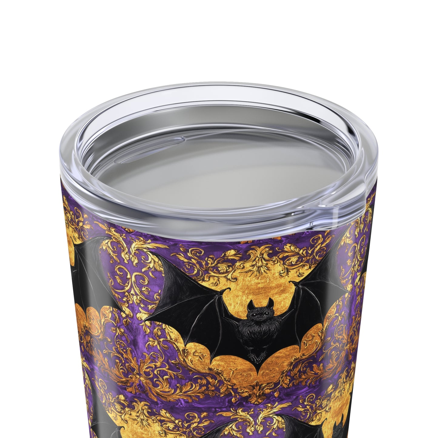 Baroque Bat Halloween Tumbler, 20oz Halloween Drinkware, Spooky Travel Mug, Fall Decoration, Gothic Gift