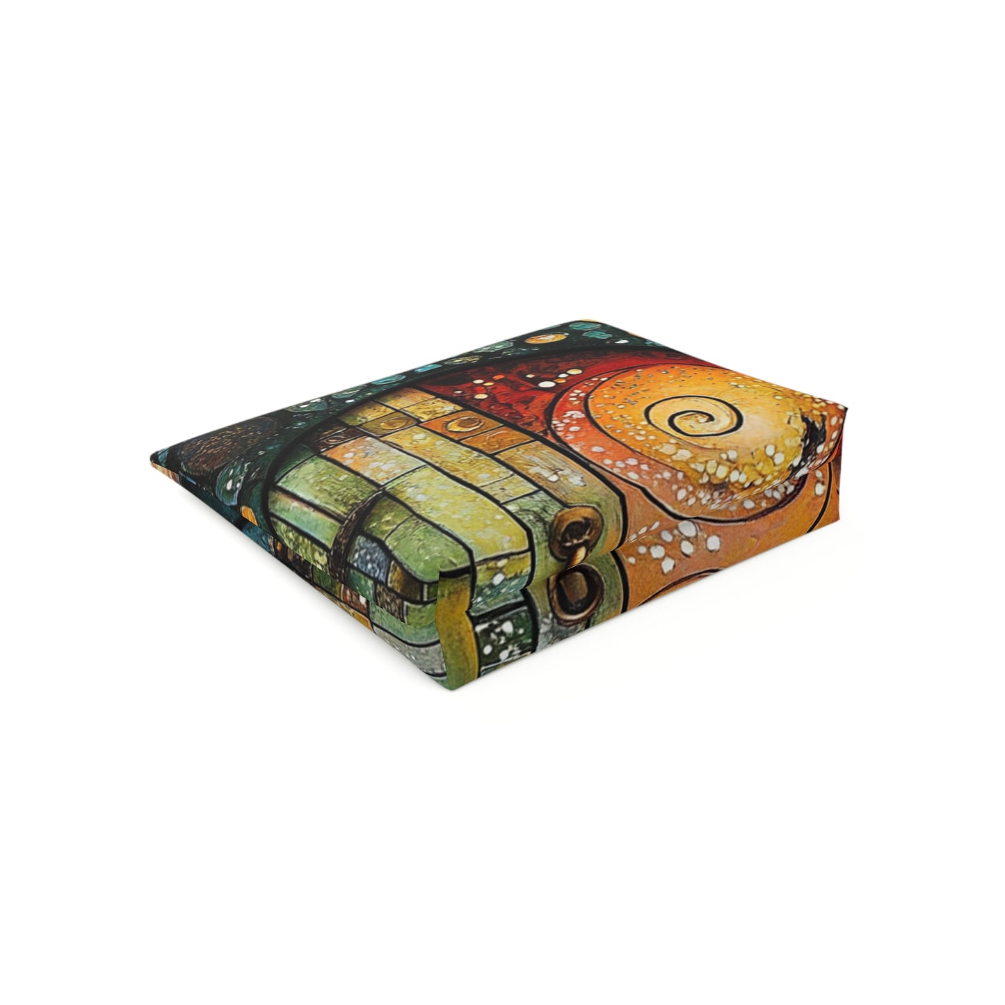 Fairy Door Artistic Cotton Cosmetic Bag, Colorful Makeup Pouch, Travel Organizer, Toiletry Bag, Unique Gift for Her