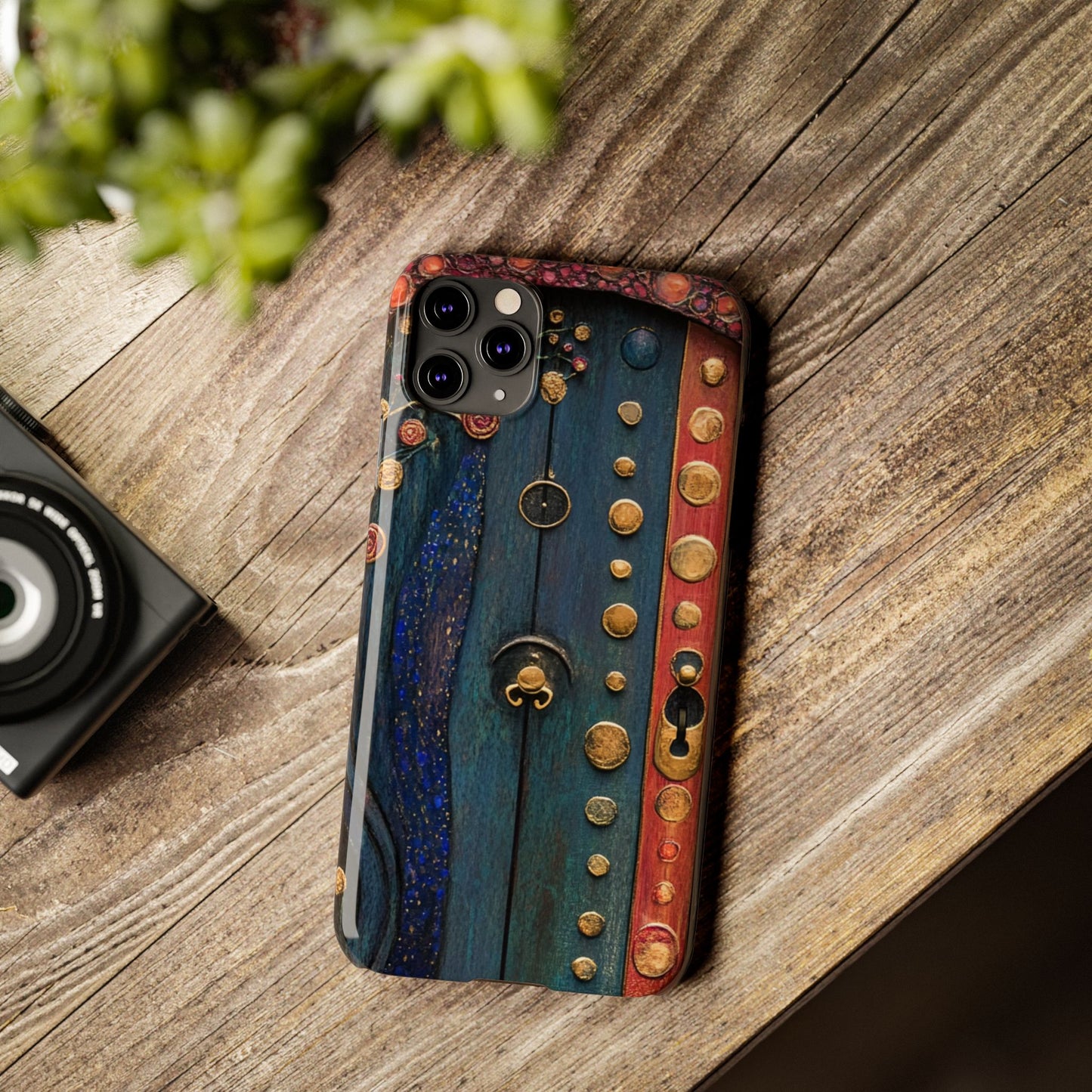 Fairy Door Artistic Slim Phone Cases, Unique Phone Cover, Gift for Art Lovers, Decorative Case, Phone Accessory
