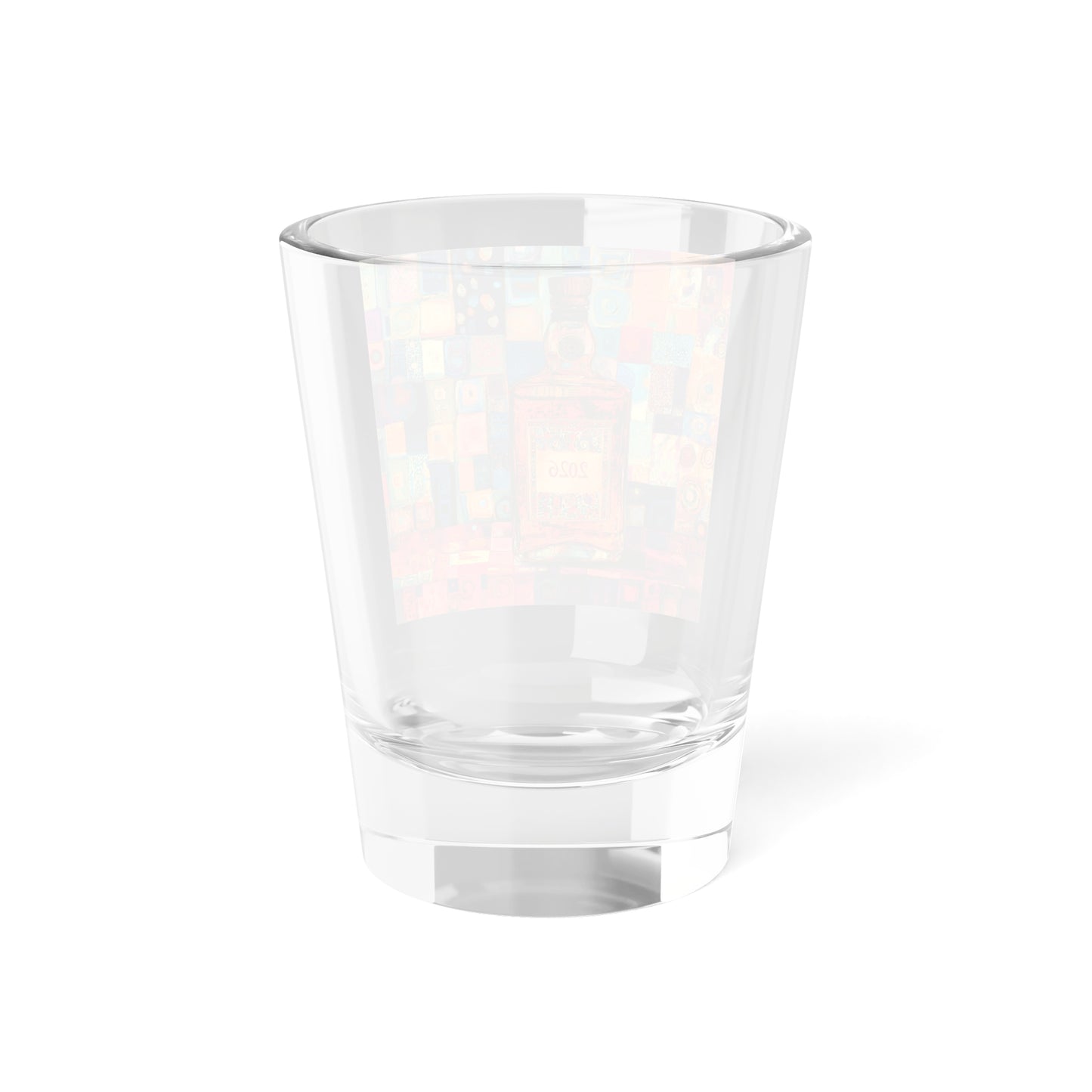 Happy New Year 2026 Tequila Bottle Mosaic Shot Glass | 1.5oz