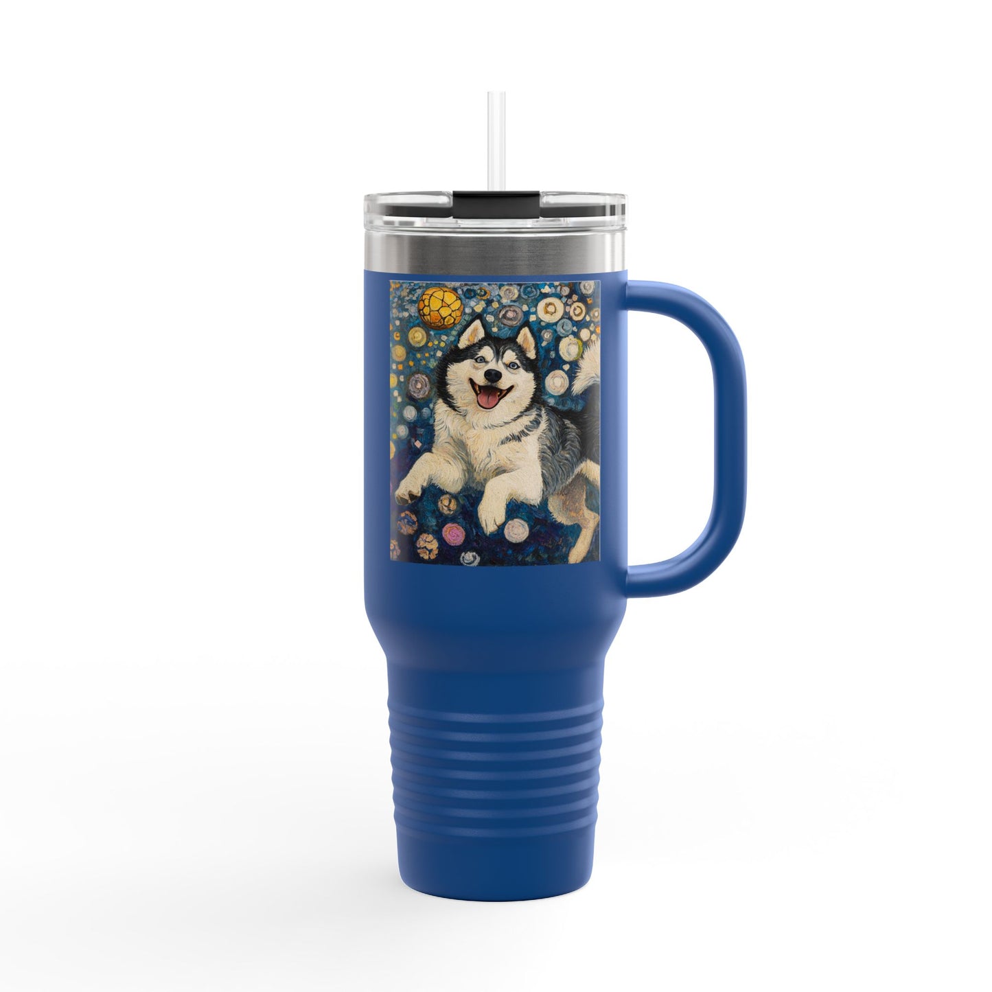 Husky Insulated Travel Mug, 40oz - Perfect for Dog Lovers, Gifts, Outdoors, Travel, Coffee and Tea Enthusiasts