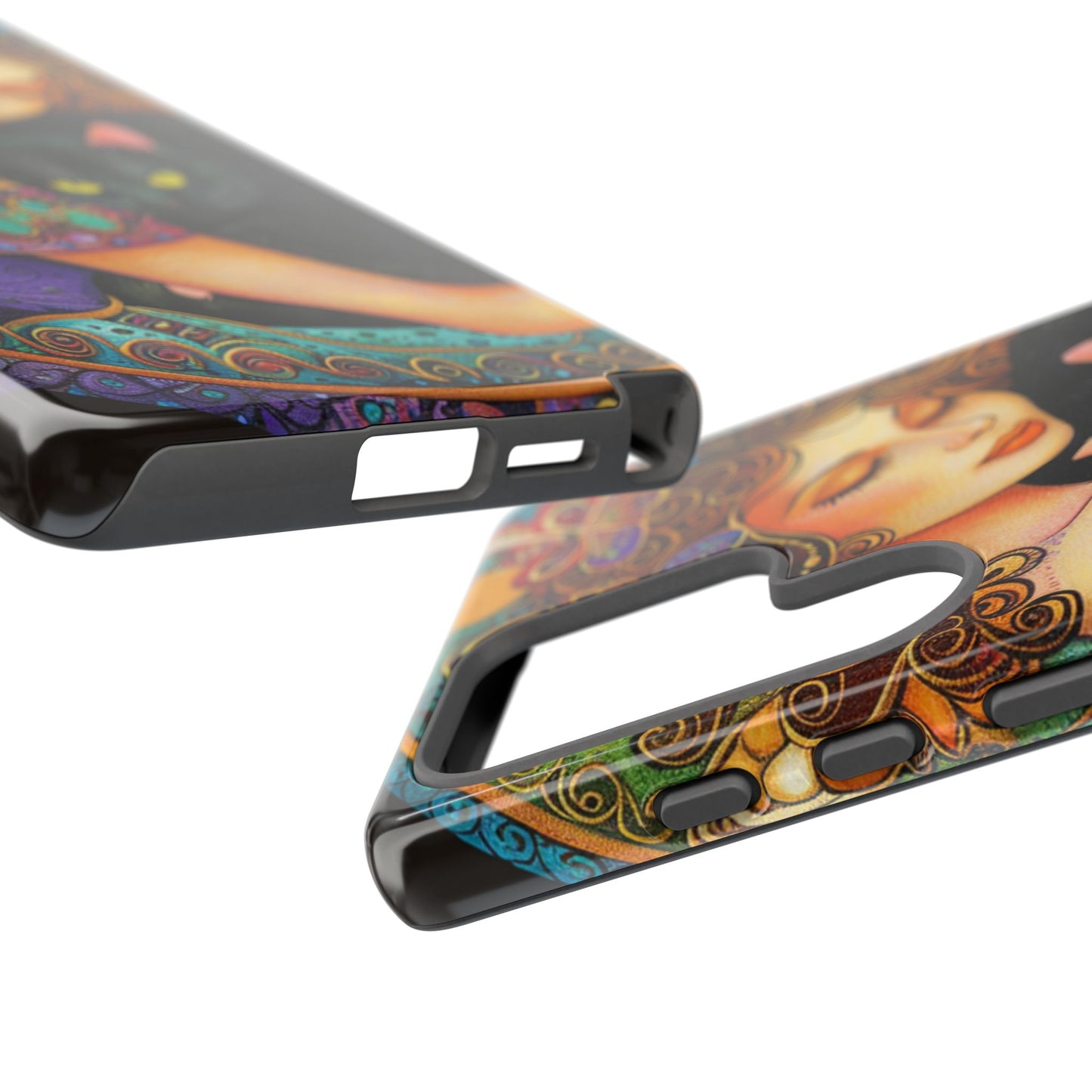 Colorful Cat Art Phone Case, Tough Phone Cover for Cat Lovers, Gift for Pet Owners, Artistic Mobile Case, Cute Cat Design