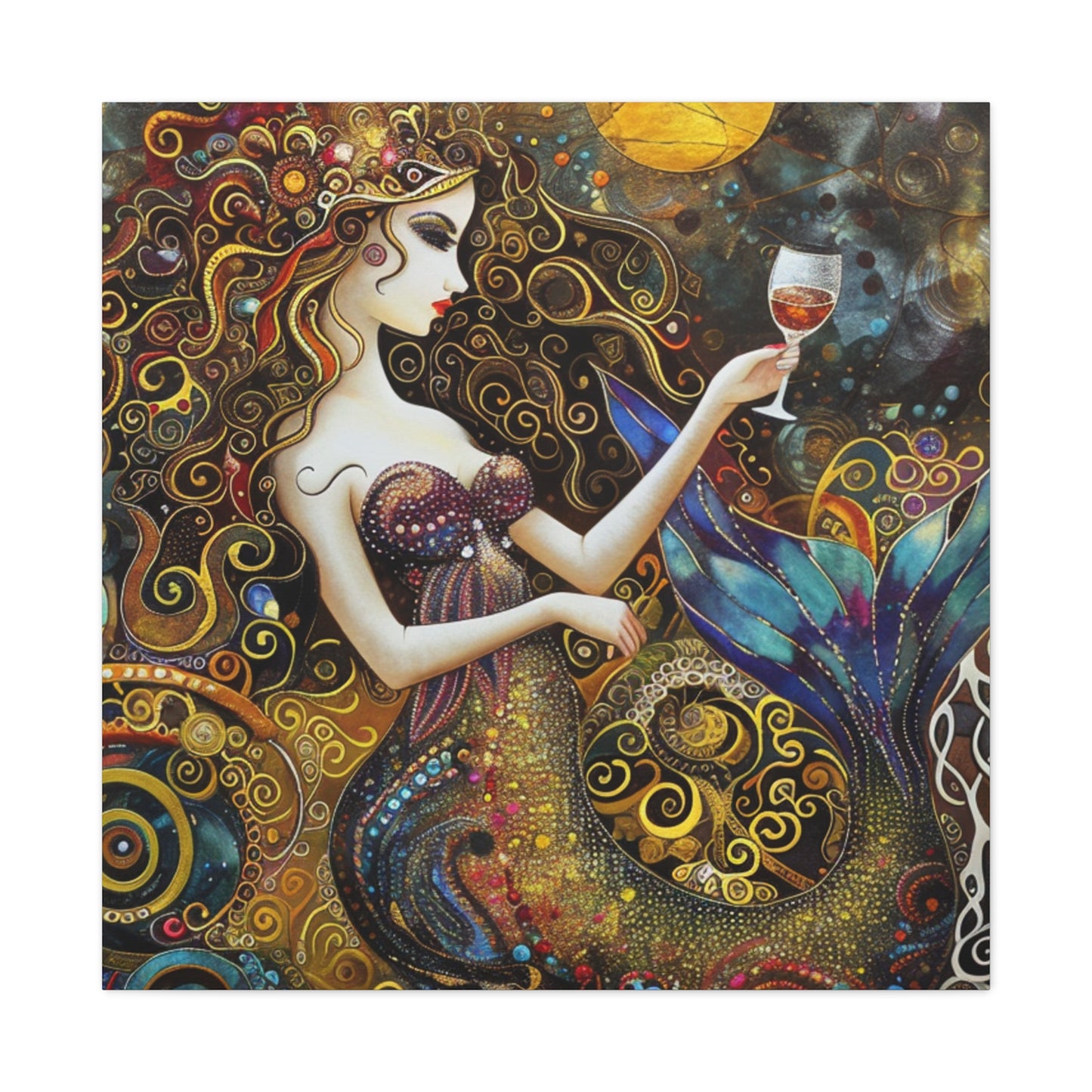 Whimsical Mermaid Art Canvas