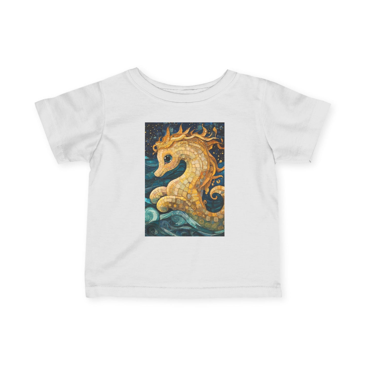 Baby Seahorse Infant Tee: Cute Baby Shirt, Toddler Outfit, Children's Clothing, Nautical Gift, Baby Shower Present