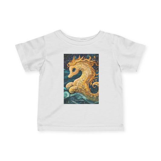 Baby Seahorse Infant Tee: Cute Baby Shirt, Toddler Outfit, Children's Clothing, Nautical Gift, Baby Shower Present