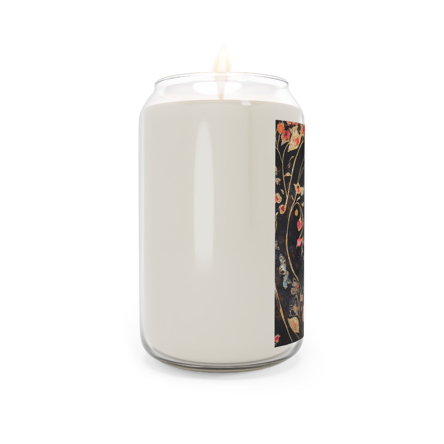 Elegant Geisha Cat Scented Soy Candle, Aromatherapy Gift, Hand-Poured Candle, Home Decor, Floral Design, Relaxation Gift
