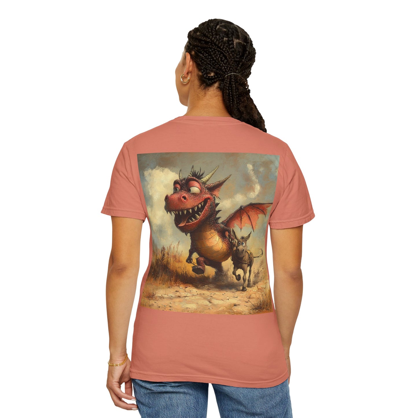 Dragon Ass T-Shirt - Unisex Garment-Dyed Tee with Fun Artwork, Gift for Kids, Birthday, Everyday Wear, Cute Apparel