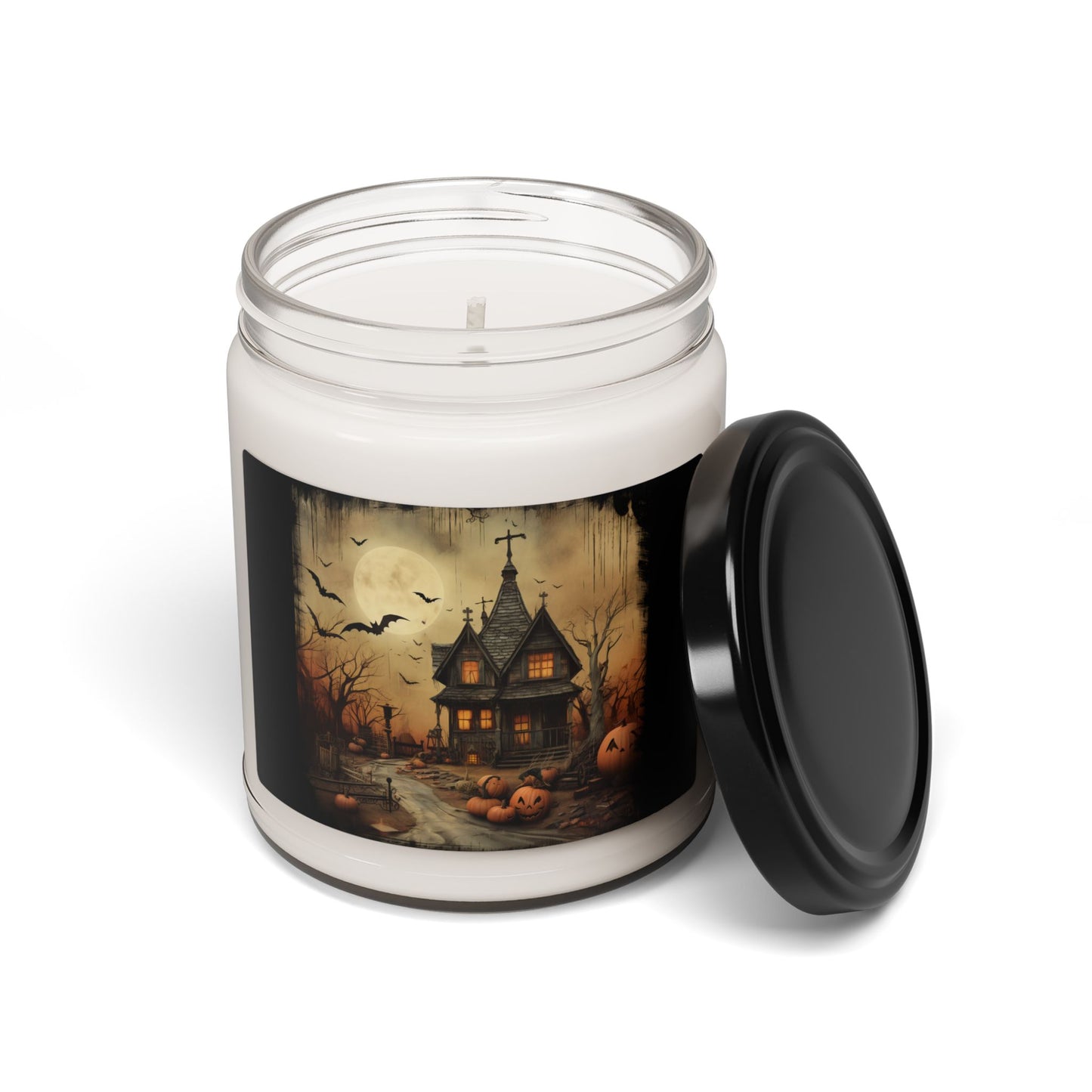 Creepy Halloween Scented Soy Candle, Fall Decor, Halloween Gift, Spooky Home Fragrance, Aromatherapy Candle