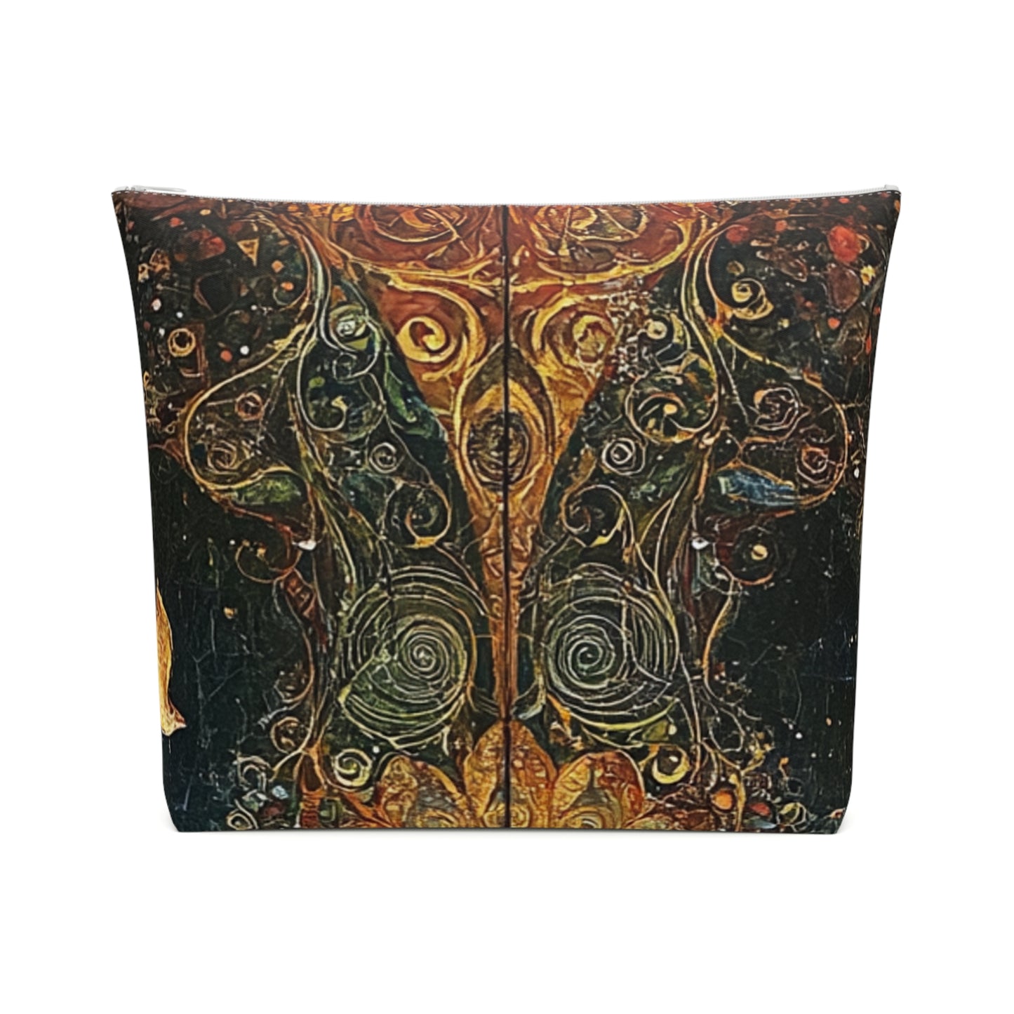 Bohemian Cotton Cosmetic Bag | Spiritual Makeup Pouch | Travel Organizer | Festival Accessory | Earthy Floral Design