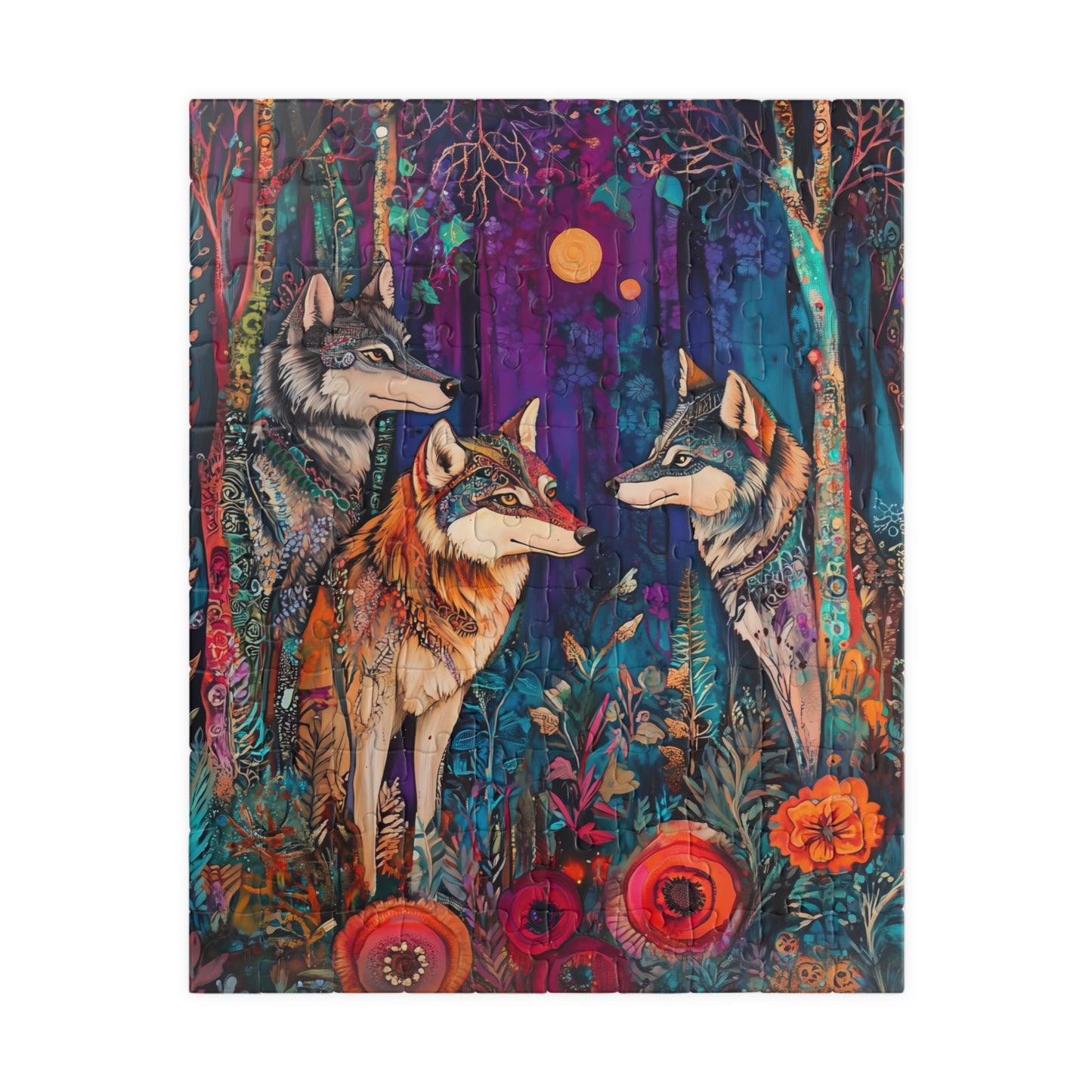Mystical Wolves Forest Puzzle