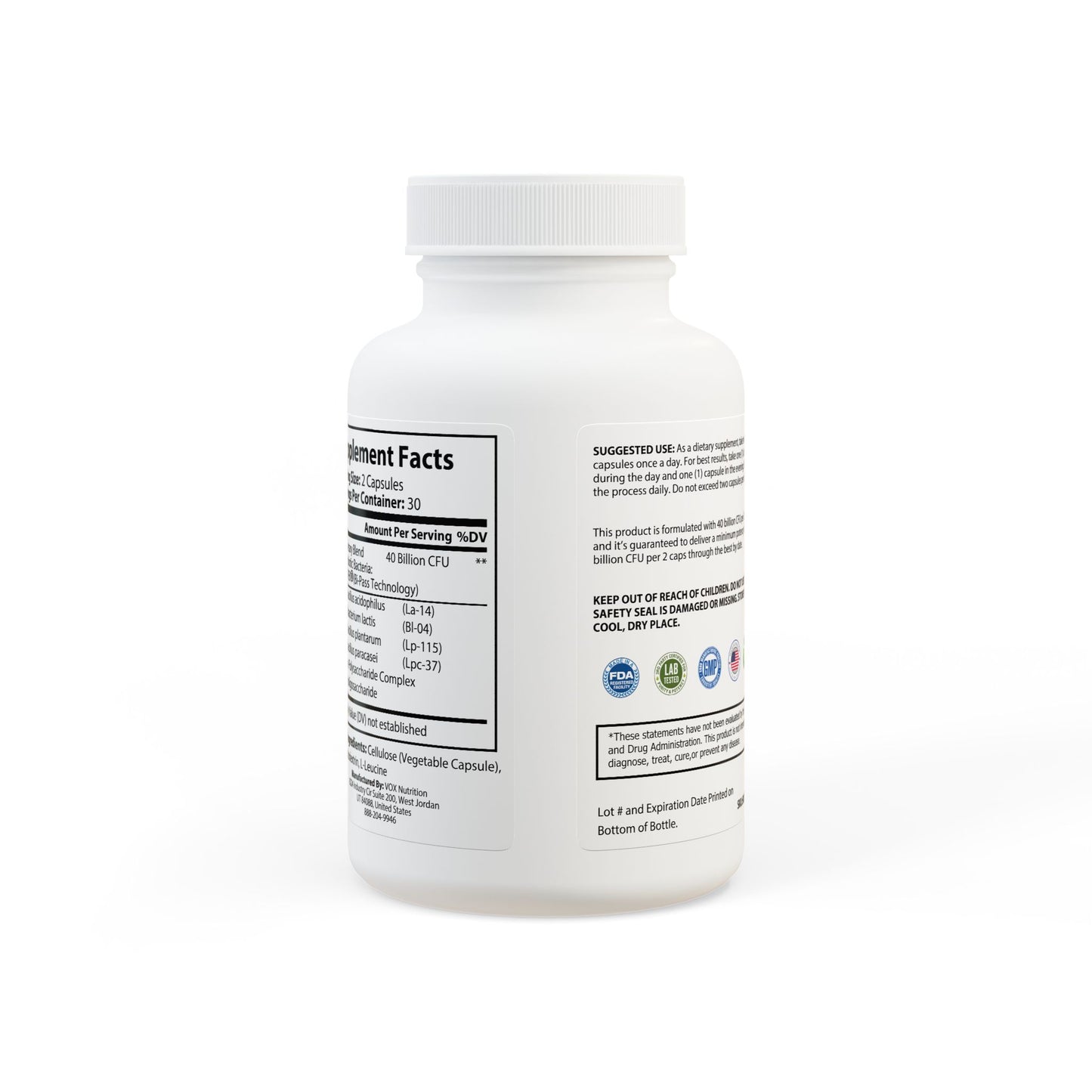 Probiotics Supplement (60 Capsules) Year of The Fire Horse Illustration