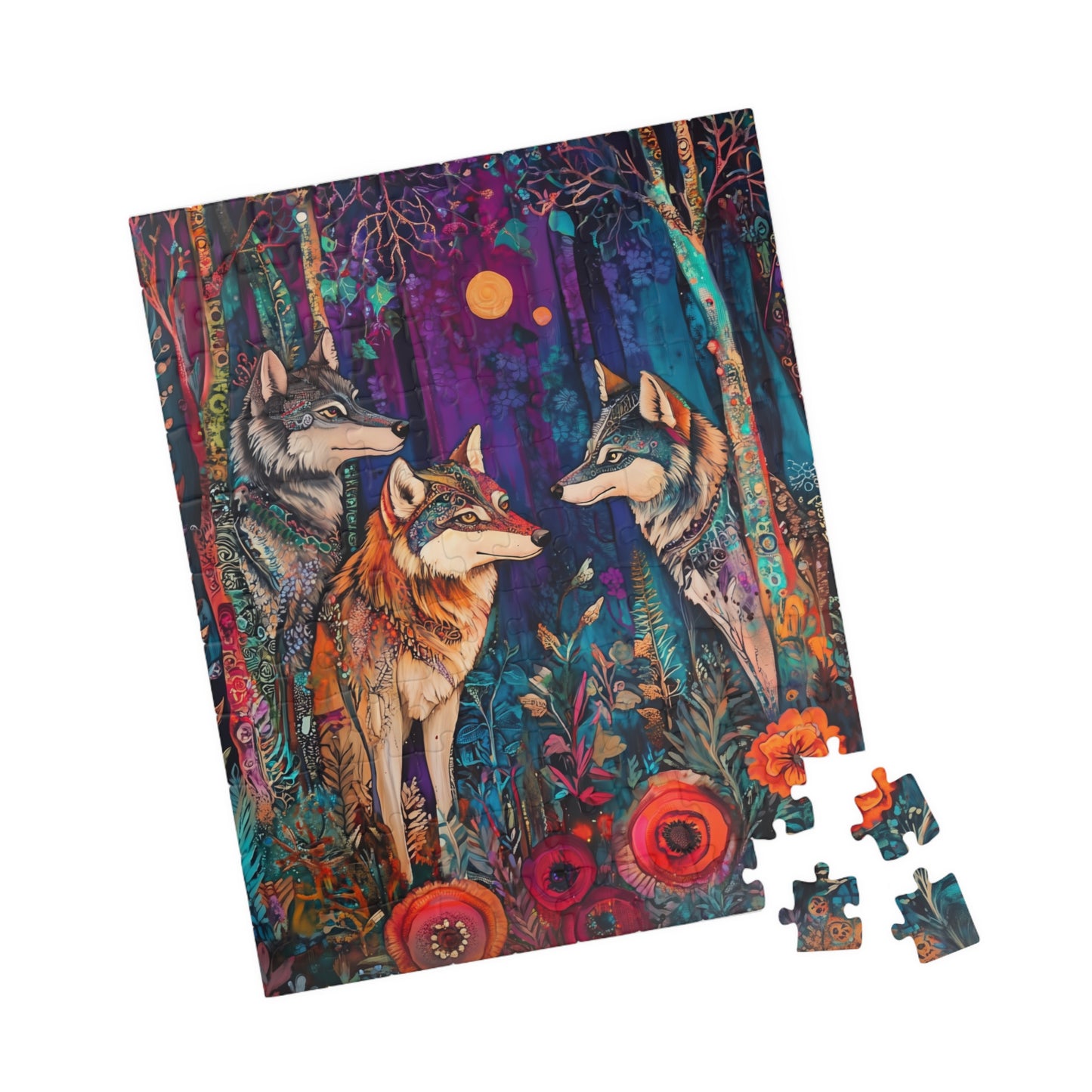 Mystical Wolves Forest Puzzle