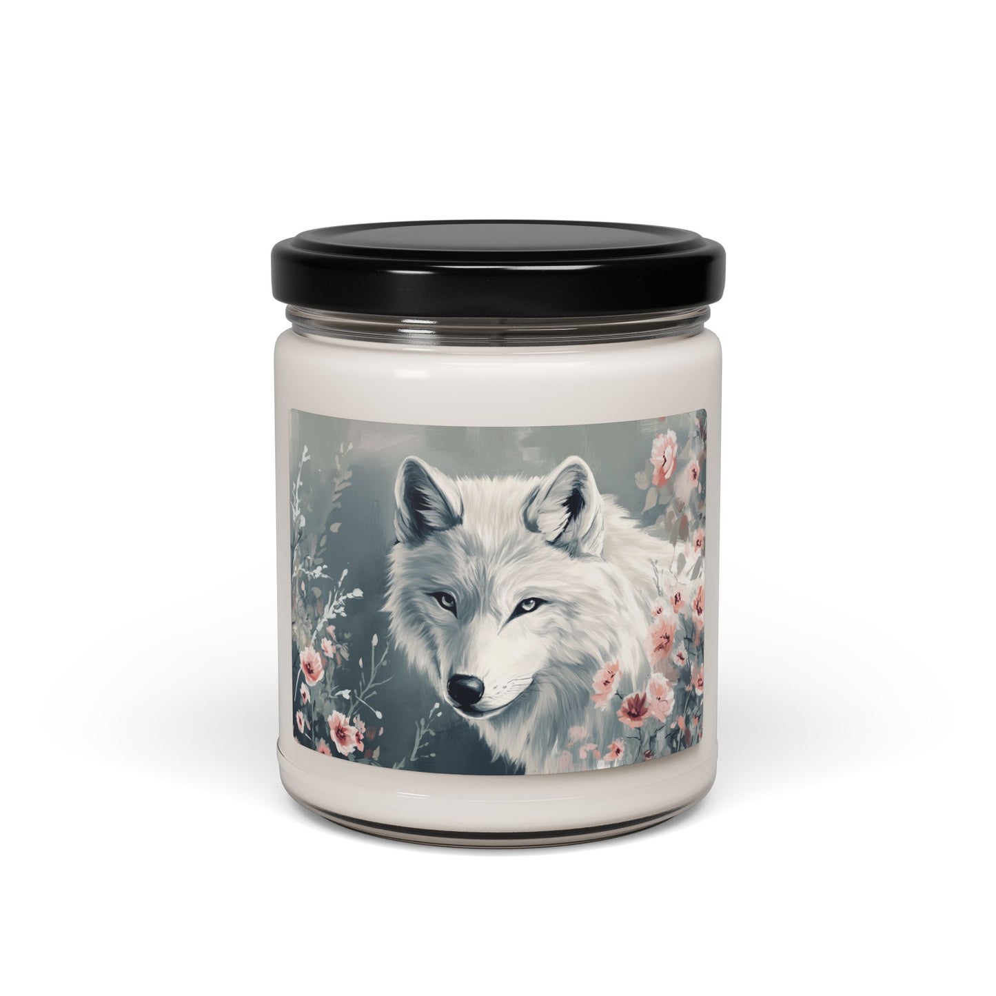Wolf Love Scented Soy Candle, 9oz | Nature-Inspired Gift, Eco-Friendly Home Decor, Relaxation Candle, Floral Aromatherapy, Cozy Ambiance
