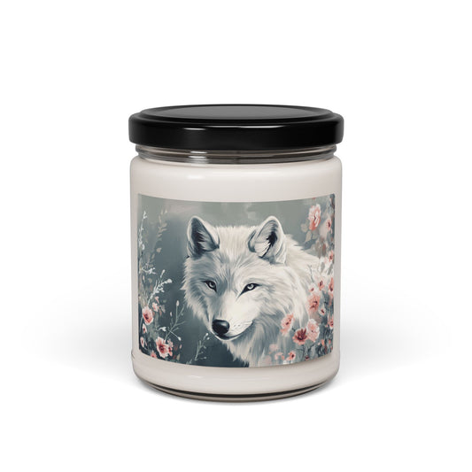 Wolf Love Scented Soy Candle, 9oz | Nature-Inspired Gift, Eco-Friendly Home Decor, Relaxation Candle, Floral Aromatherapy, Cozy Ambiance
