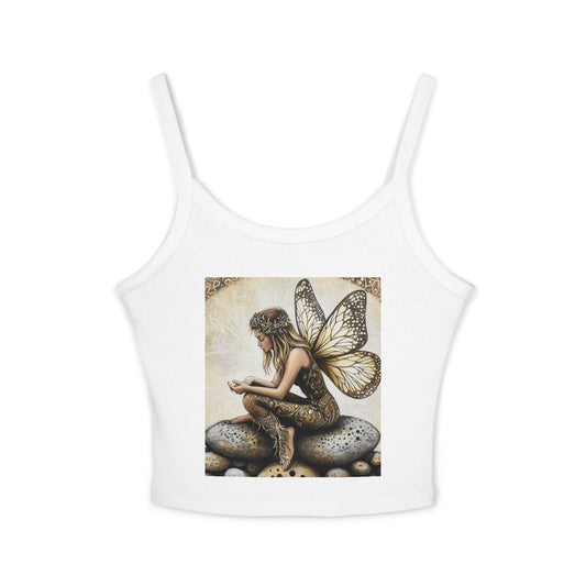 Stone Fairy Women's Spaghetti Strap Tank Top, Boho Fashion, Summer Style, Festival Wear, Gift for Her, Magical Top