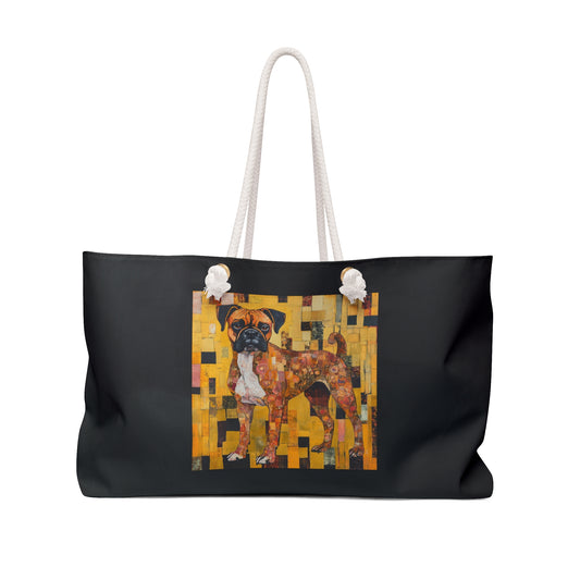 Boxer Weekender Bag, Perfect for Pet Lovers, Travel, Beach Days, Unique Gift, Animal Design Tote