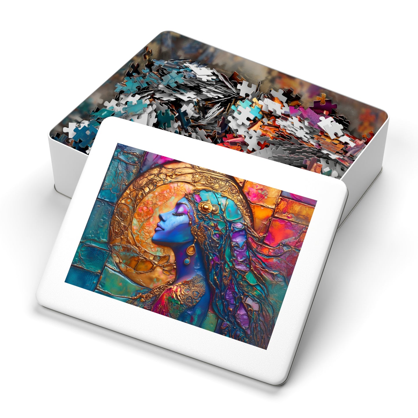 Bohemian Moon Goddess Jigsaw Puzzle