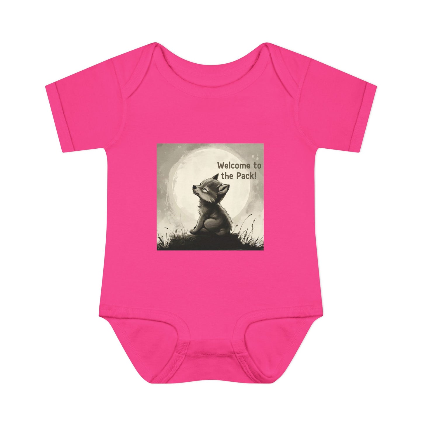Welcome to the Wolf Pack Baby Bodysuit, Cute Infant Outfit, Animal Lover Gift, Newborn Apparel, Baby Shower Gift