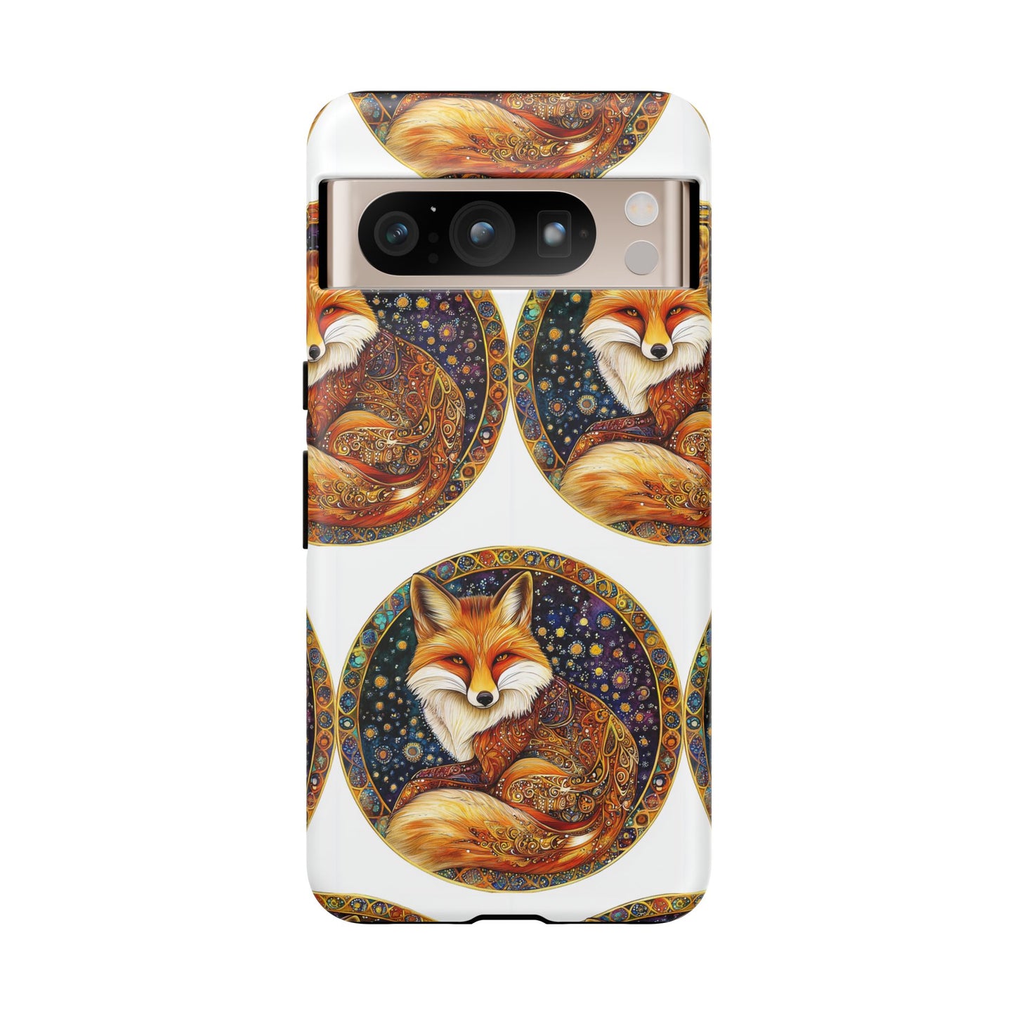 Artistic Fox Phone Case, Tough Phone Cover, Unique Gift for Animal Lovers, Stylish Tech Accessory, Nature-Inspired Decor