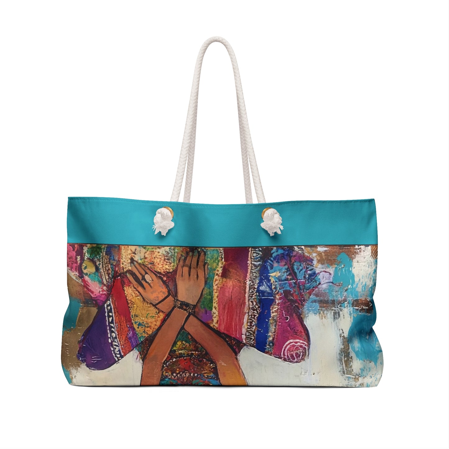 Believe in Your Own Magic Weekender Bag  Boho Portrait Tote