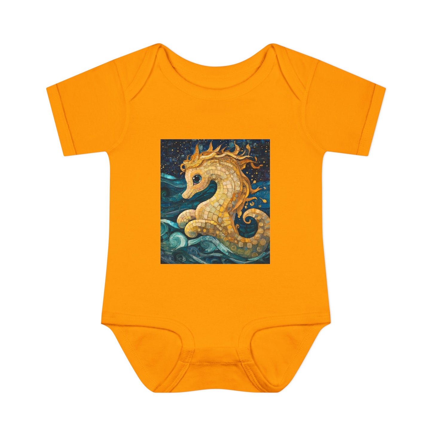 Baby Seahorse Baby Bodysuit, Cute Infant Clothing, Ocean Theme Baby Gift, Nursery Decor, Baby Shower Gift, Sea Creature Outfit
