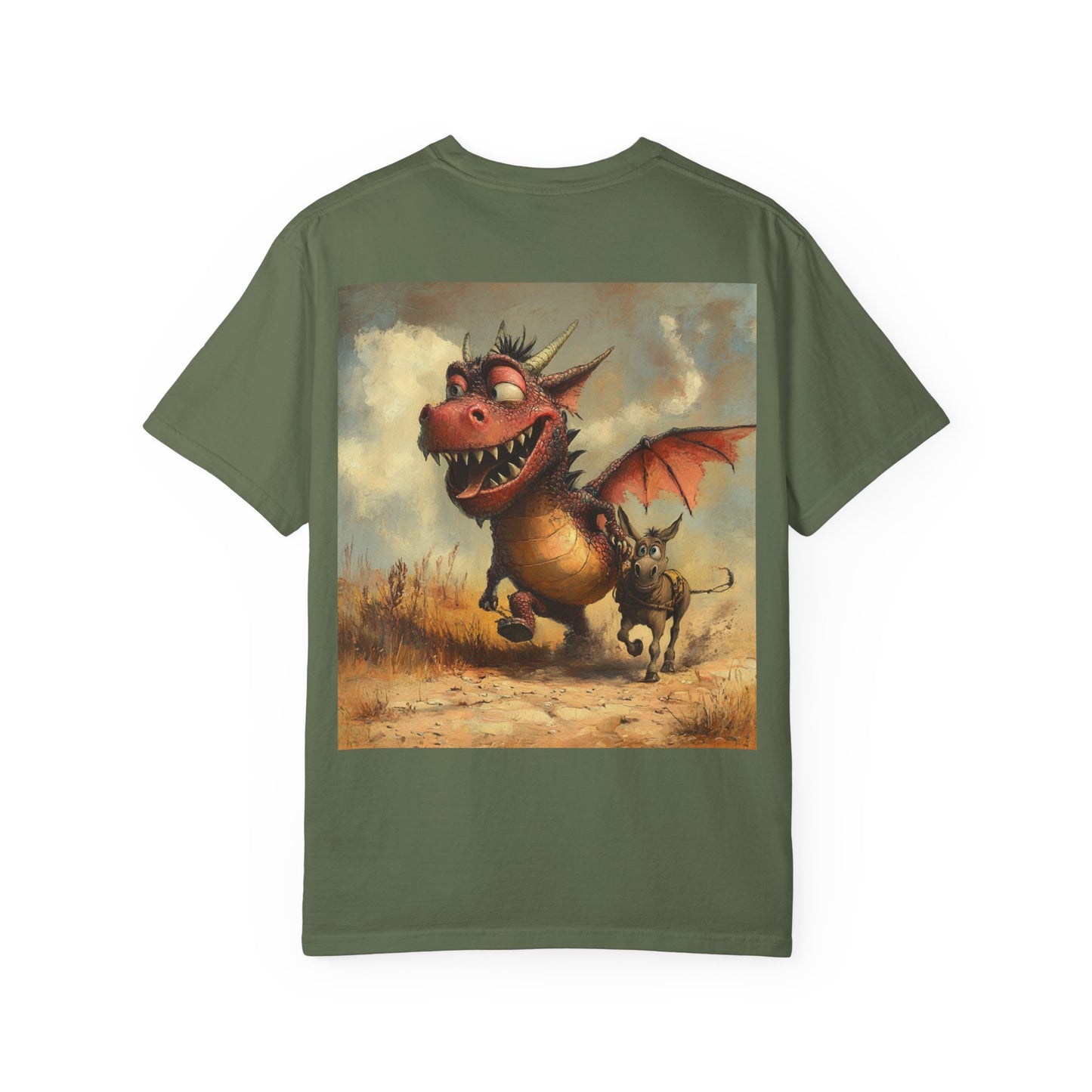 Dragon Ass T-Shirt - Unisex Garment-Dyed Tee with Fun Artwork, Gift for Kids, Birthday, Everyday Wear, Cute Apparel