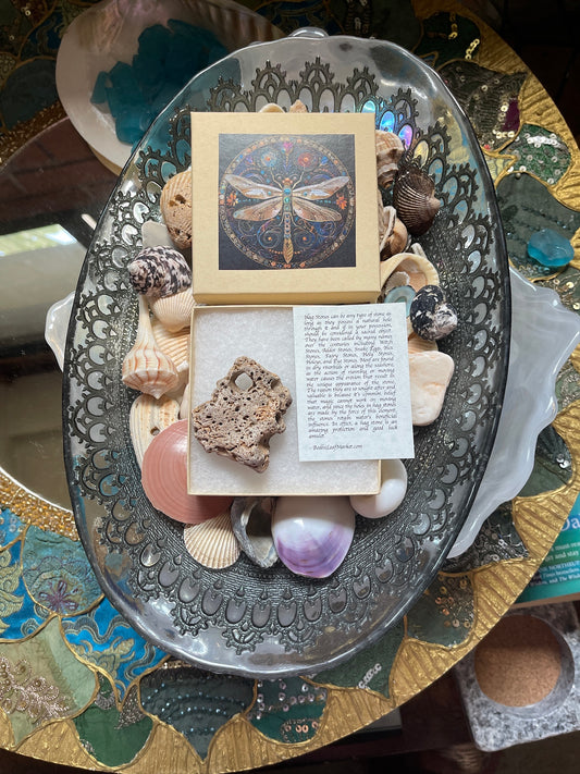 Mystical Dragonfly Gift Box with Local Hagstone