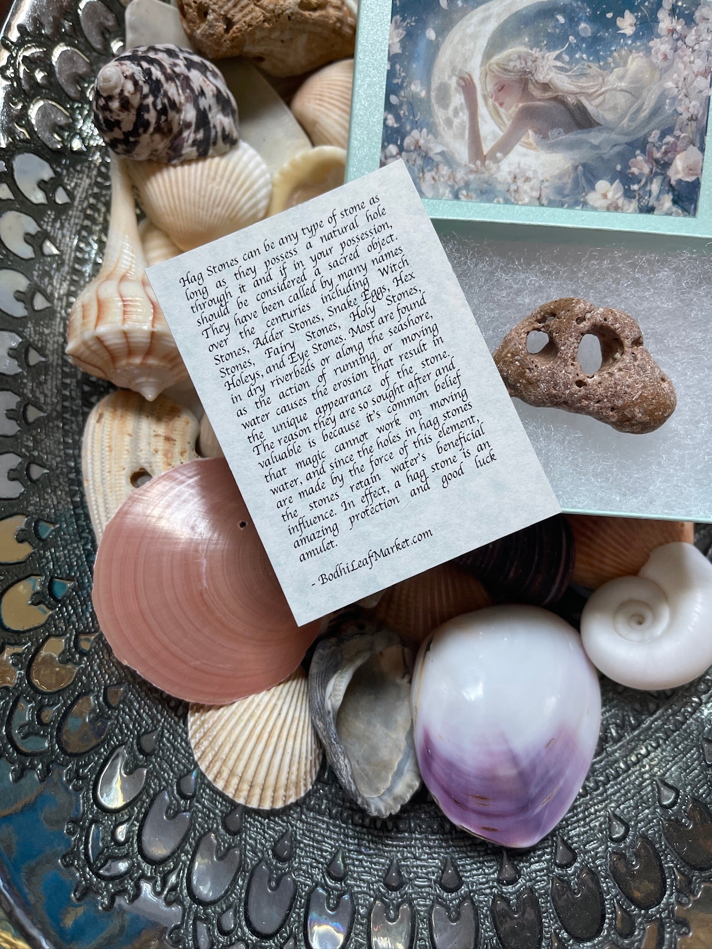 Beautiful Ocean Polished Beach Stone in Fairy Gift Box