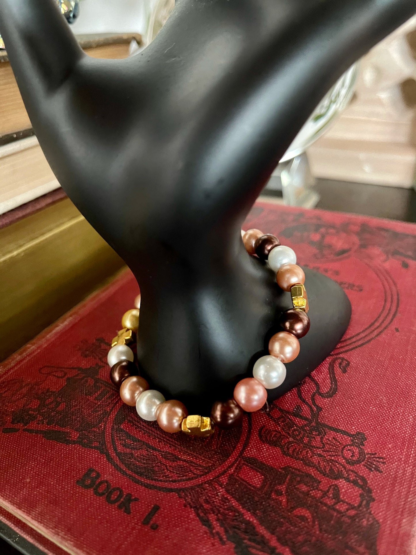 Goddess Hand Beaded Bracelet, Bodhi Jewelry