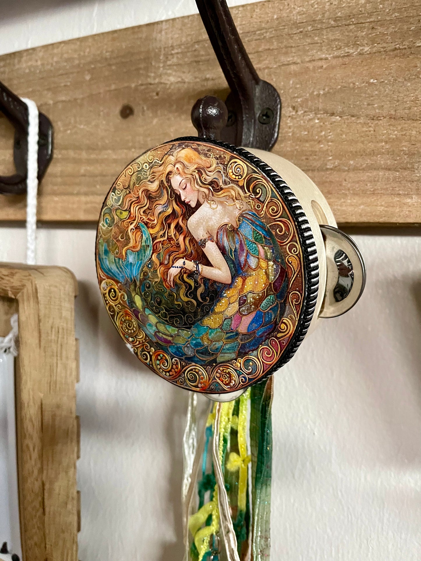 Charmed Mermaid Tambourine Art, Bodhi Gifts