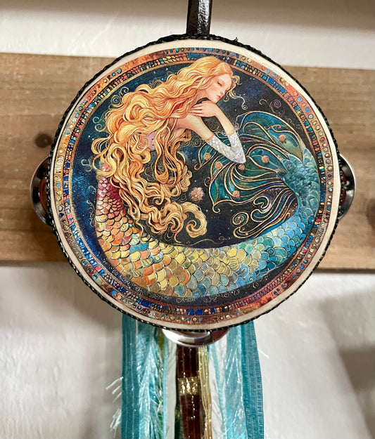 mermaid gift shop
mermaid tambourine
mermaid art
decoupaged mermaid
mermaid ribbon
Bodhi Leaf Market
florida gift shop