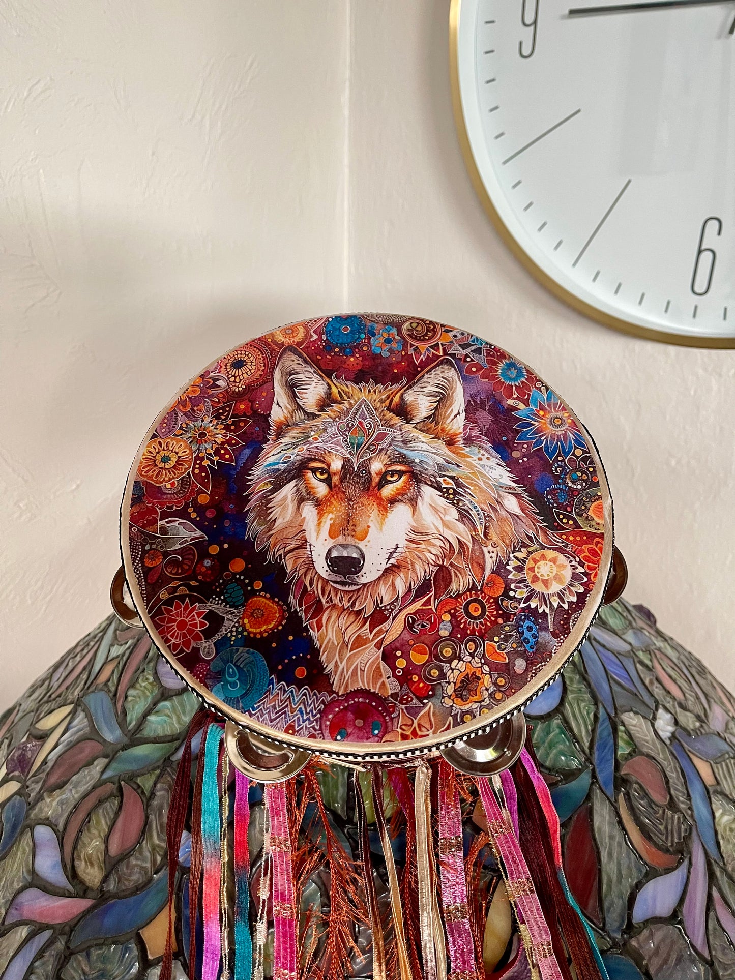 100 percent Shy Wolf Donation, Wolf Wall Hanging, Bodhi Home Decor