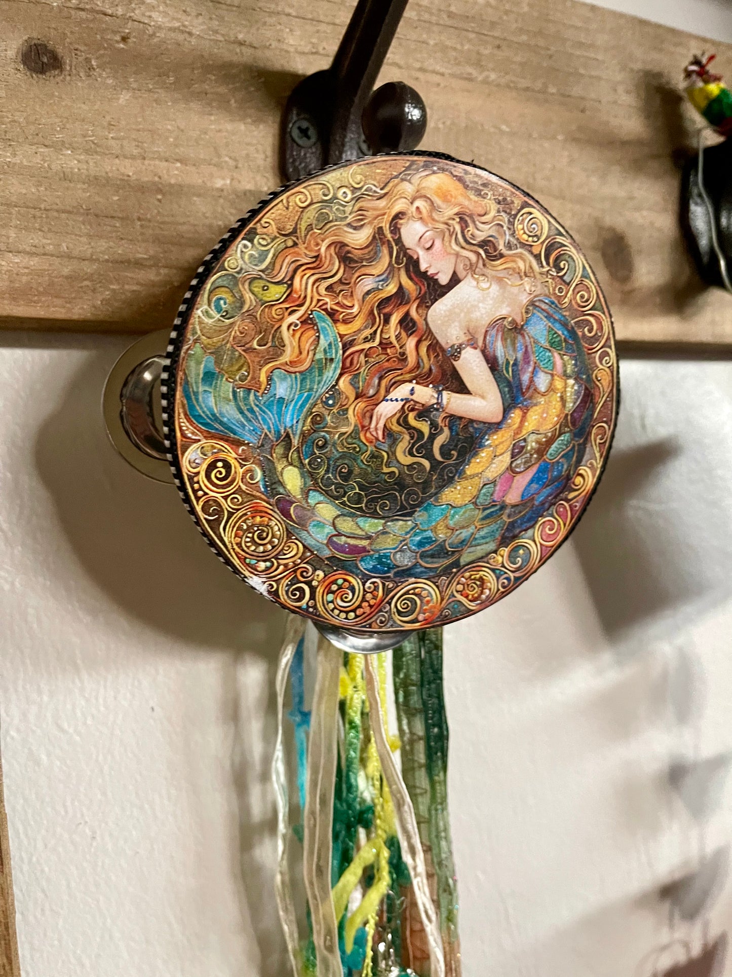 Charmed Mermaid Tambourine Art, Bodhi Gifts