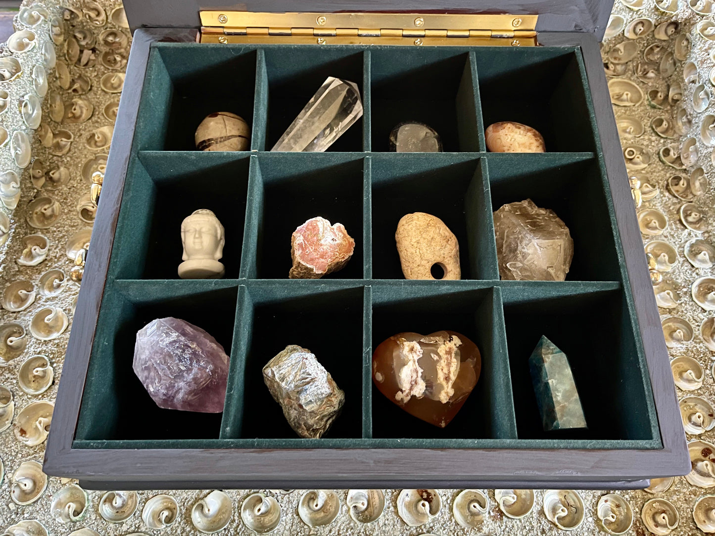 Lovecycled Vintage Crystal Display Box, Mystical Moon Goddess, Bodhi Vintage