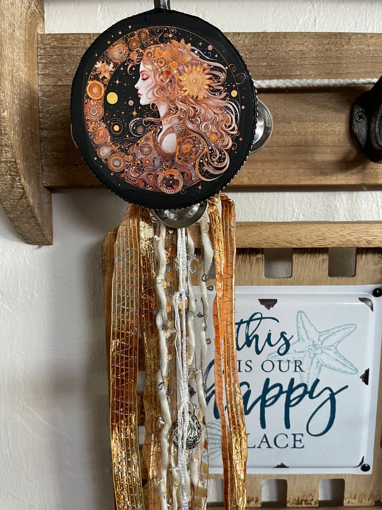 Charmed Moon Goddess Tambourine Wall Art, Bodhi Gifts