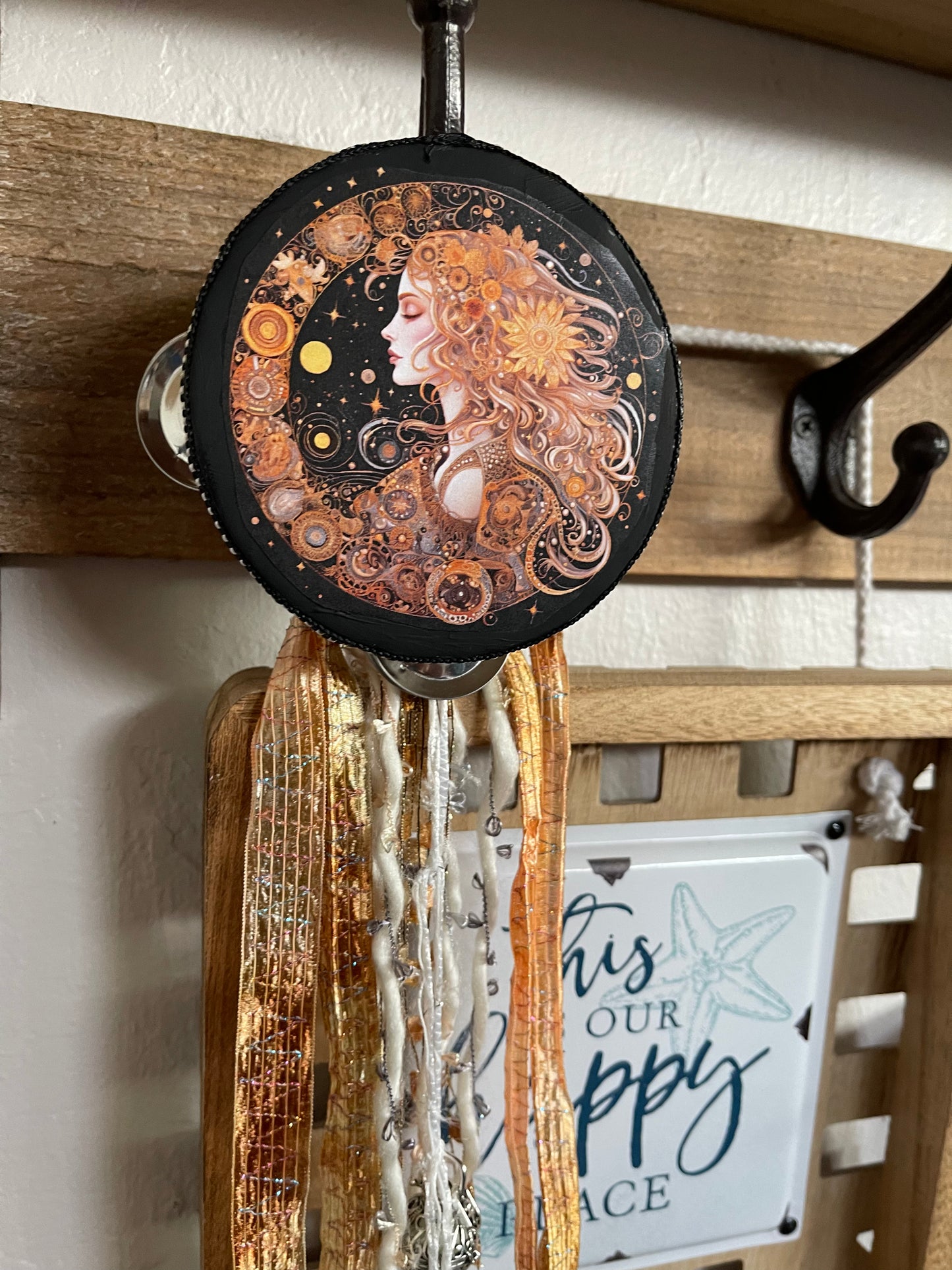 Charmed Moon Goddess Tambourine Wall Art, Bodhi Gifts