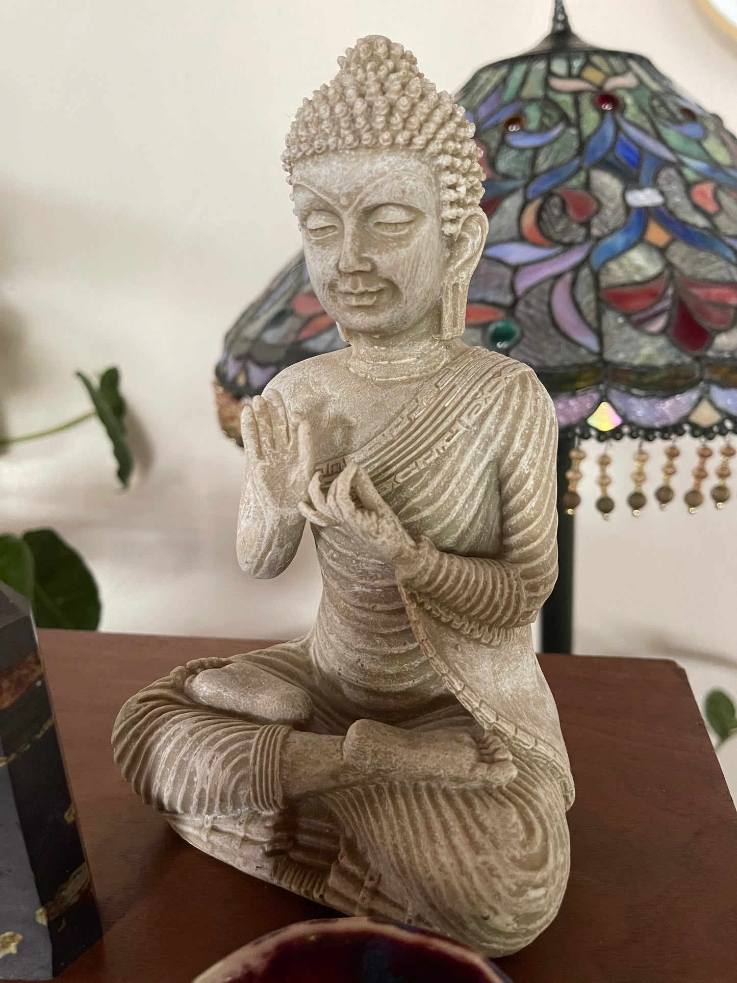 Vintage Resin Buddha Statue, Bodhi Vintage